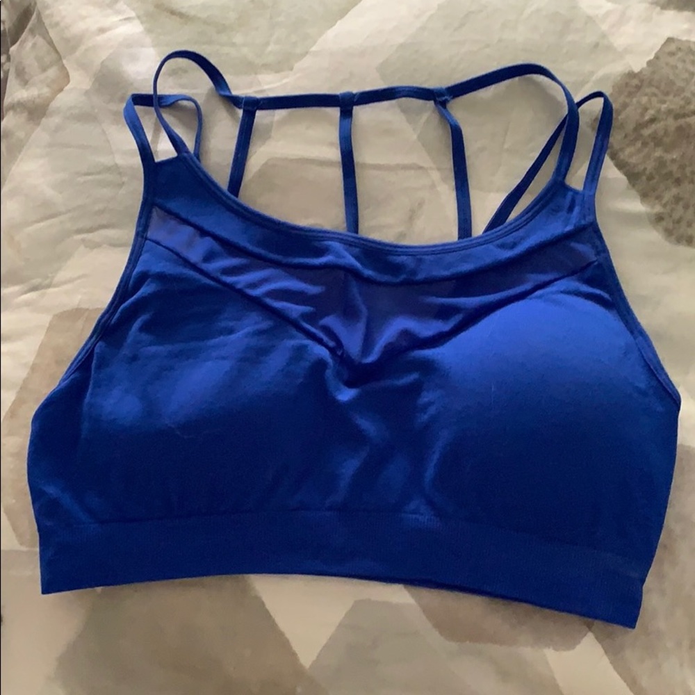 Blue Yelete Sports Bra - size large